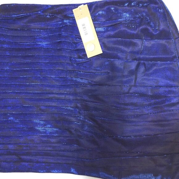 NWT Women's Do + Be Iridescent Blue Crop Top & Skirt Set Sz M top and Sz L skirt - Picture 5 of 6